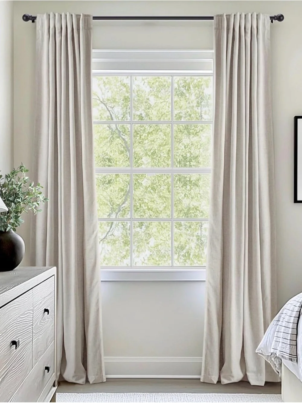 New INOVADAY 100% Blackout Curtains for Bedroom Black Out Curtains W50×L84